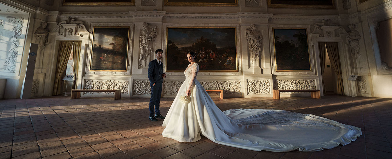 Elegant wedding at Reggia di Venaria in Turin